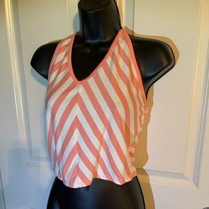 V neck halter top.
